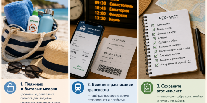 чек‑лист для поездки в Крым